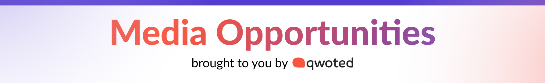 Media opportunities banner